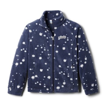 Columbia Jas Meisjes, Benton Springs II Printed Fleece Donkerblauw, 09UVBTRPD